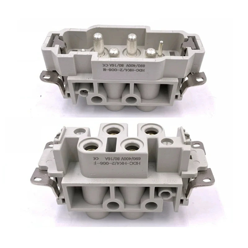 80A 4+2 Pin Insert Heavy Duty Connector